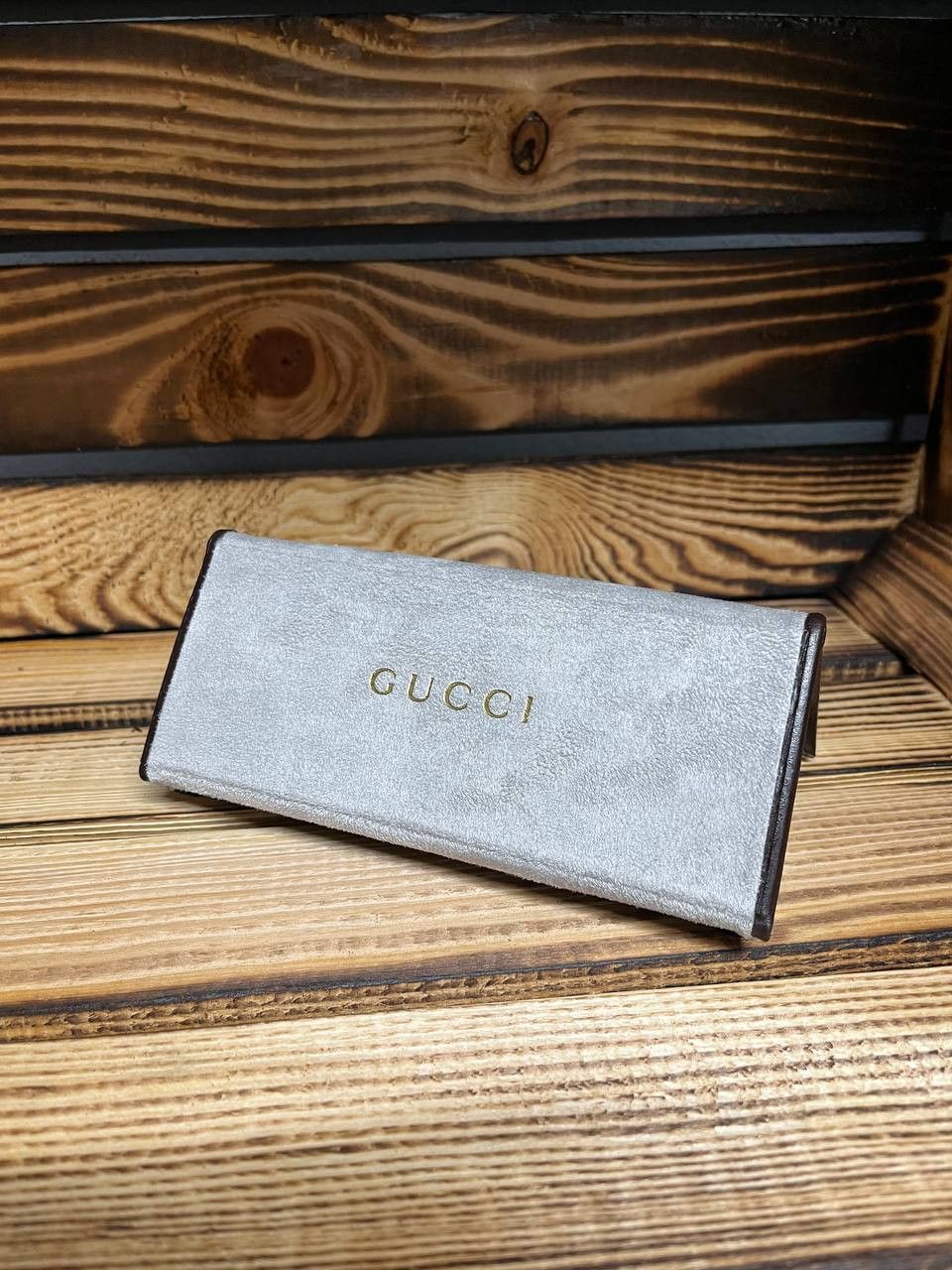 Gucci Gucci Folding Glasses Case Brown Leather Snap Vintage Size ONE SIZE - 9 Thumbnail