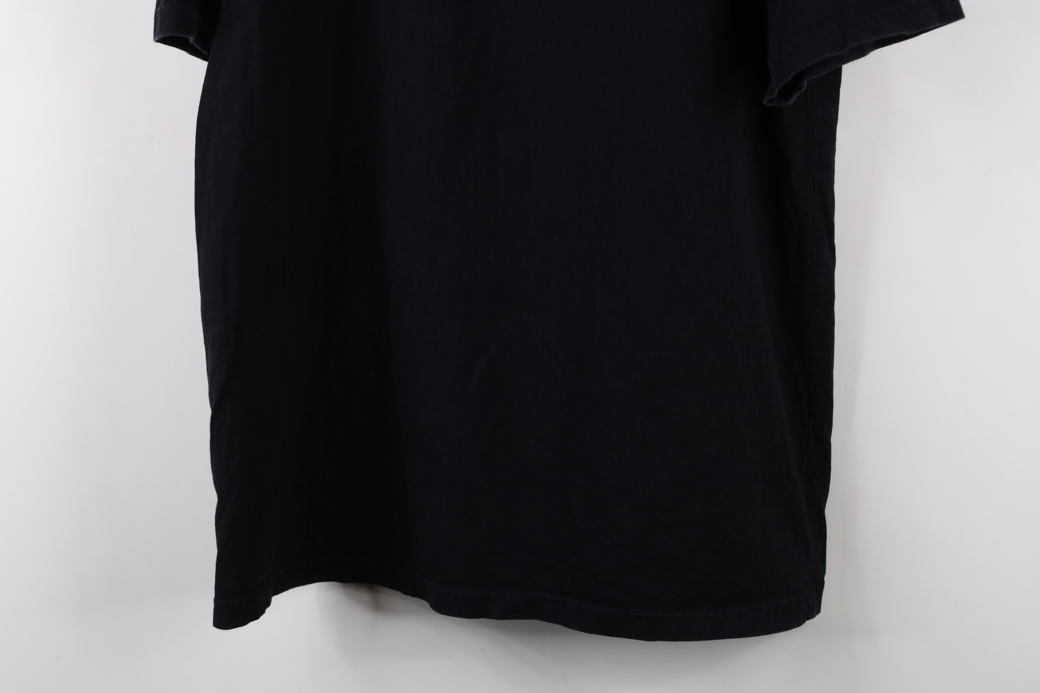 Vintage Vintage 90s Streetwear Blank Heavy Cotton T-Shirt Black Size US L / EU 52-54 / 3 - 8 Thumbnail