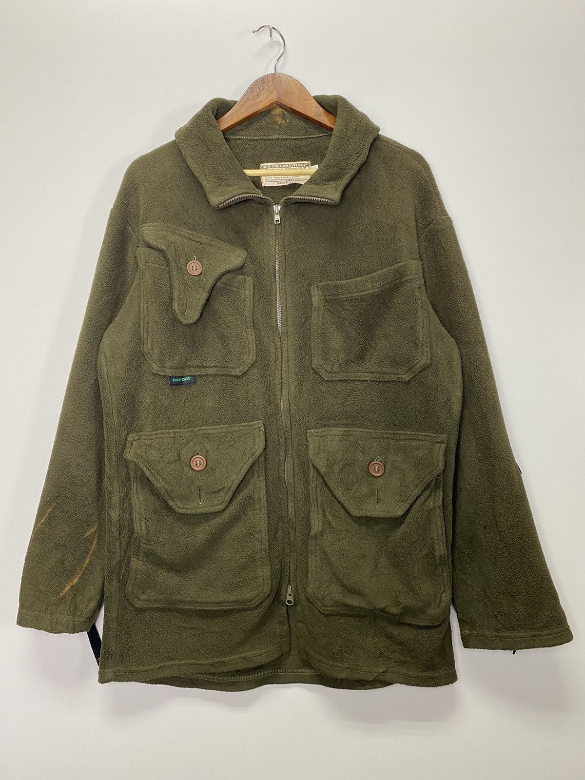 Japanese Brand × Vintage Vintage Fleece Camouflage Harajuku Jacket Size US M / EU 48-50 / 2 - 3 Thumbnail