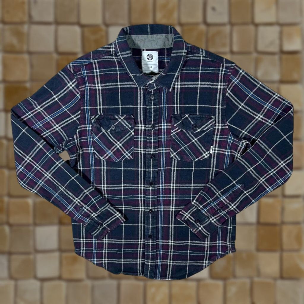 Element Element Classic Plaid Check Surfer Skater Long Sleeve Flannel Cotton Shirt Small Mens Shirt Size US S / EU 44-46 / 1 - 1 Thumbnail