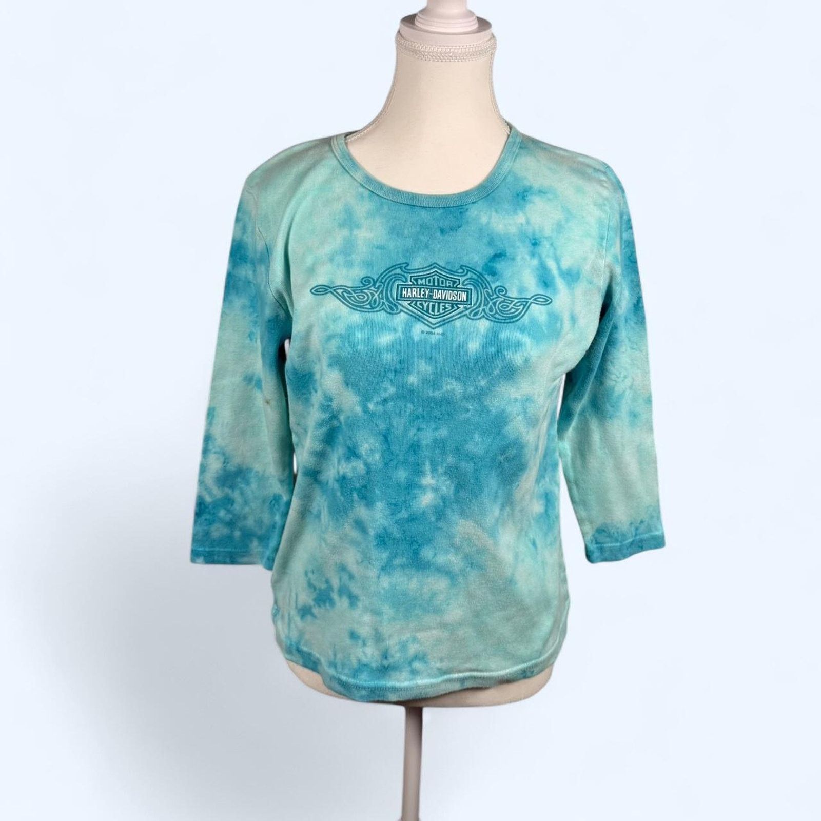 Harley Davidson Blue harley davidson tye dye Size S / US 4 / IT 40 - 1 Thumbnail