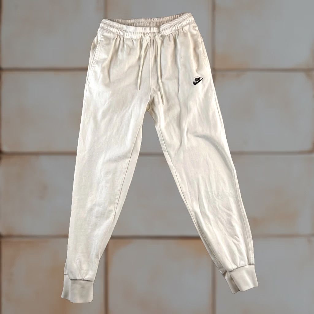 Nike Nike Club Jogger Sweatpants Pants Mens S Ivory FQ4330-133 Read Size US 29 - 1 Thumbnail