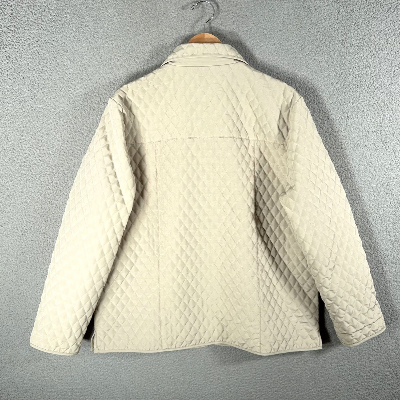 Vintage VINTAGE Nordic Lights Jacket Womens XL Beige Quilted Barn Coat 2000s Y2K Size XL / US 12-14 / IT 48-50 - 5 Thumbnail
