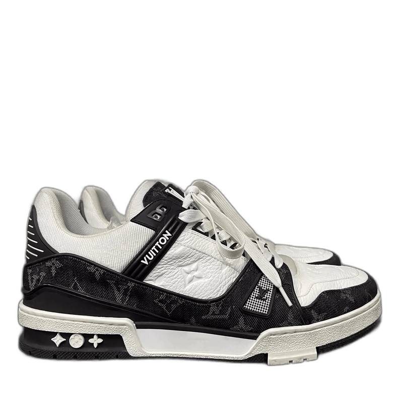 Louis Vuitton Louis Vuitton Black and White Sneakers Size US 9.5 / EU 42-43 - 1 Thumbnail
