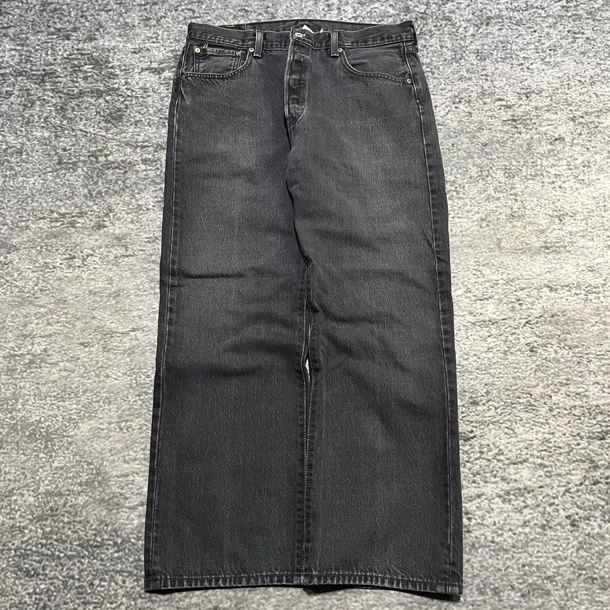 Levi's Vintage 2000s Levi's 501 Button Fly Grunge Skater Jeans Size US 34 / EU 50 - 2 Thumbnail