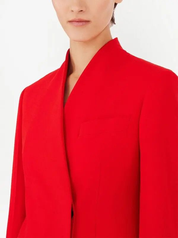 Salvatore Ferragamo o1y0326 Blazer in Red Size S / US 4 / IT 40 - 2 Thumbnail