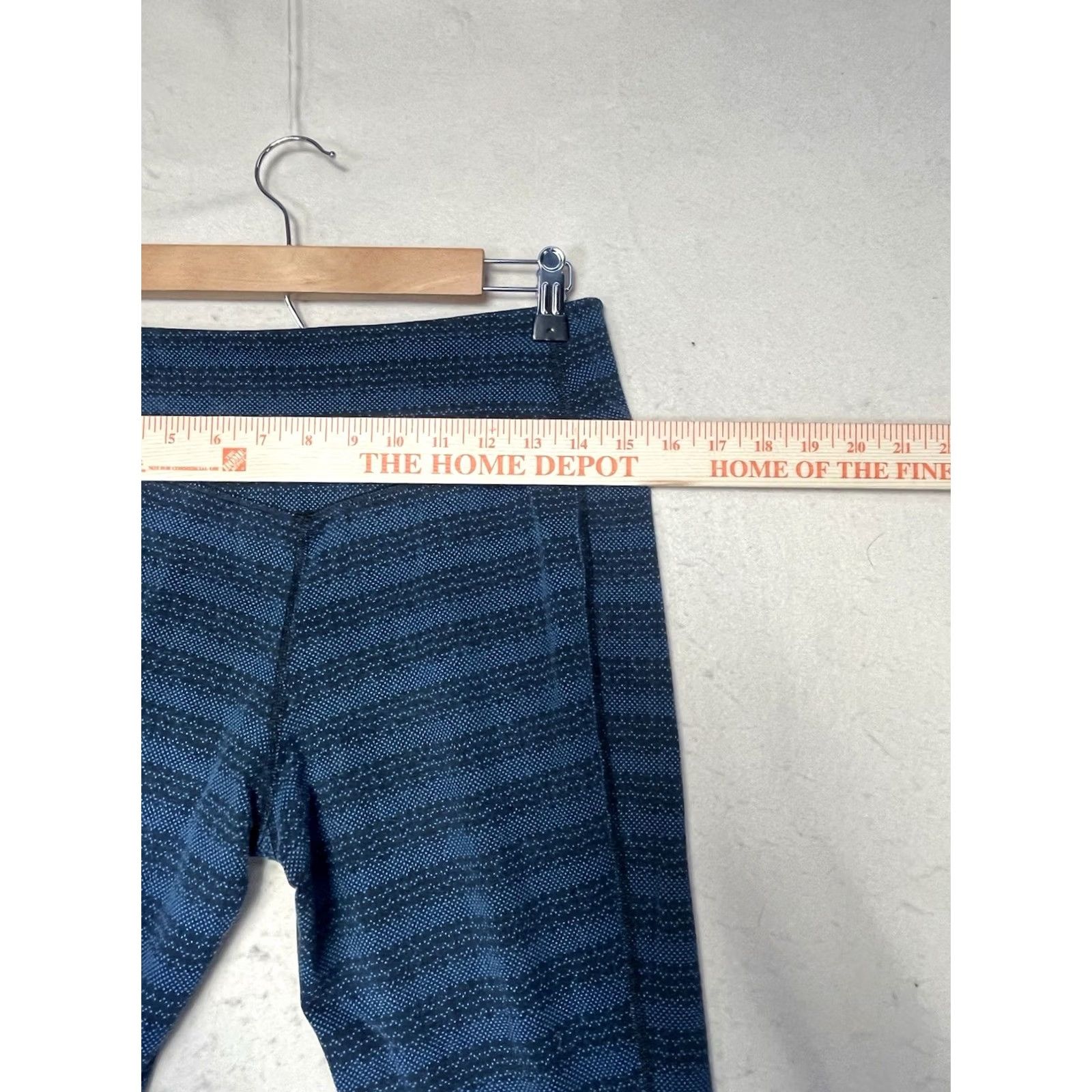 Nike Nike Leggings Womens Medium Blue Black Dri-Fit Athletic Yoga Cropped Pants Size 32" / US 10 / IT 46 - 3 Thumbnail