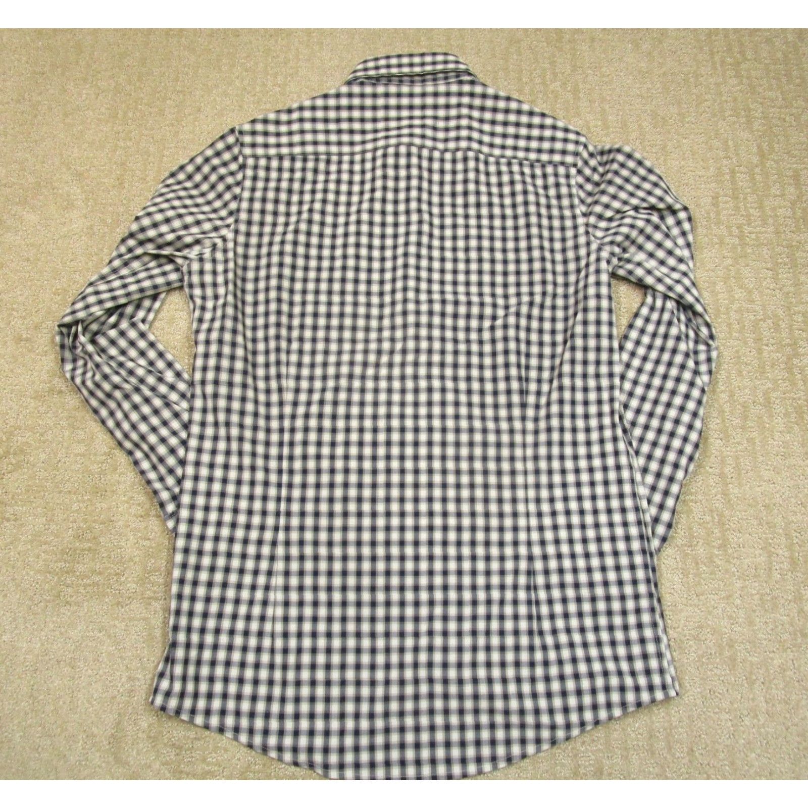 Mizzen+Main VINTAGE Mizzen+Main Shirt Men XLT White Plaid Leeward Long Sleeve Slim Fit Button-Up Casual Modern Classic Mens Size US XL / EU 56 / 4 - 3 Thumbnail
