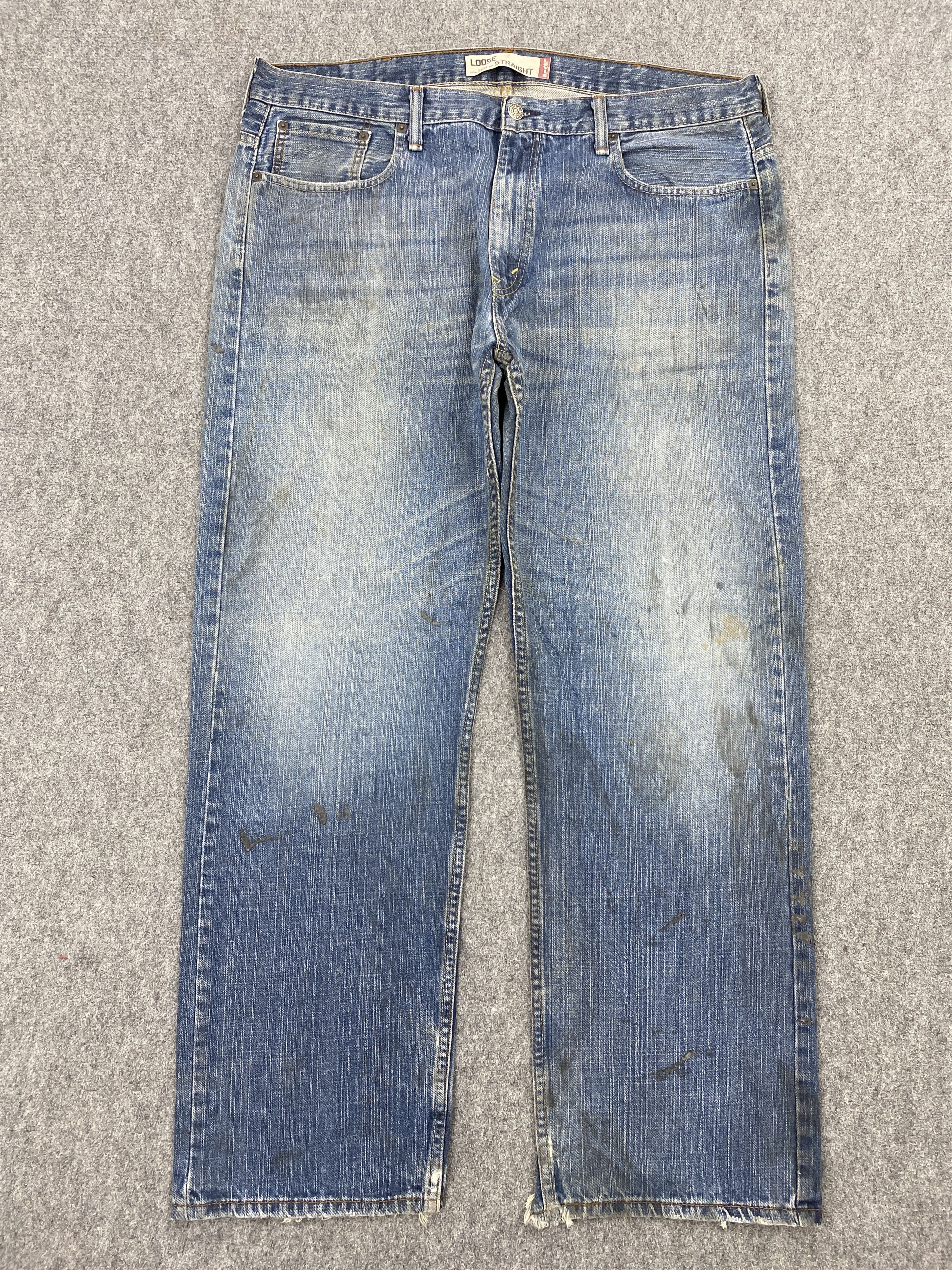 Levi's Vintage Levis 569 Loose Straight Faded Blue Jeans S0044 Size US 33 - 1 Thumbnail
