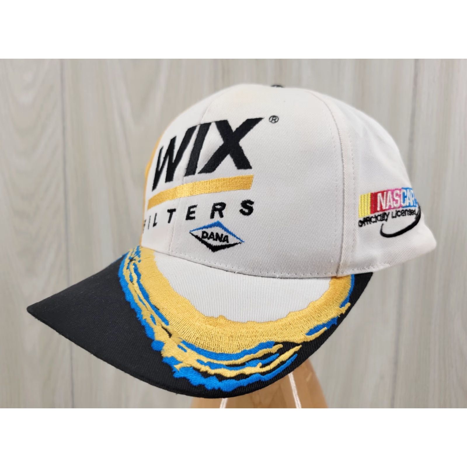 NASCAR HaT Wix Filters Strapback Hat Cap Nascar Performance Adjustable Yellow Baseball Cap Mens Adjustable Yellow Size ONE SIZE - 3 Thumbnail