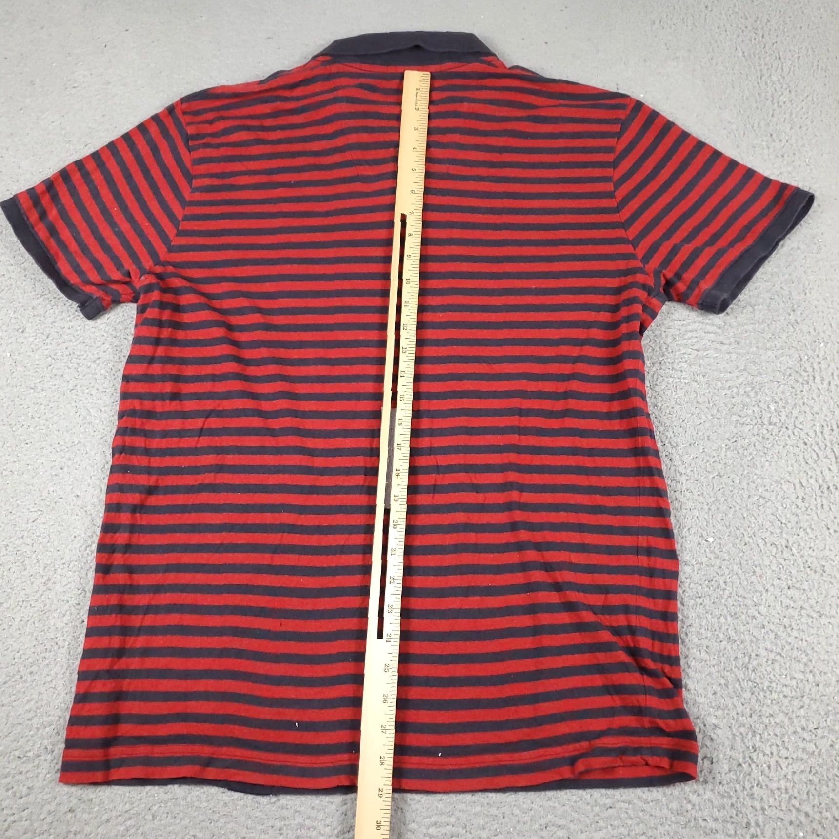 Nautica Nautica Polo Shirt Mens Large Red Striped Casual Short Sleeve Polo Shirt Adult L Red Nautica Casual Shirt Men Size US L / EU 52-54 / 3 - 3 Thumbnail