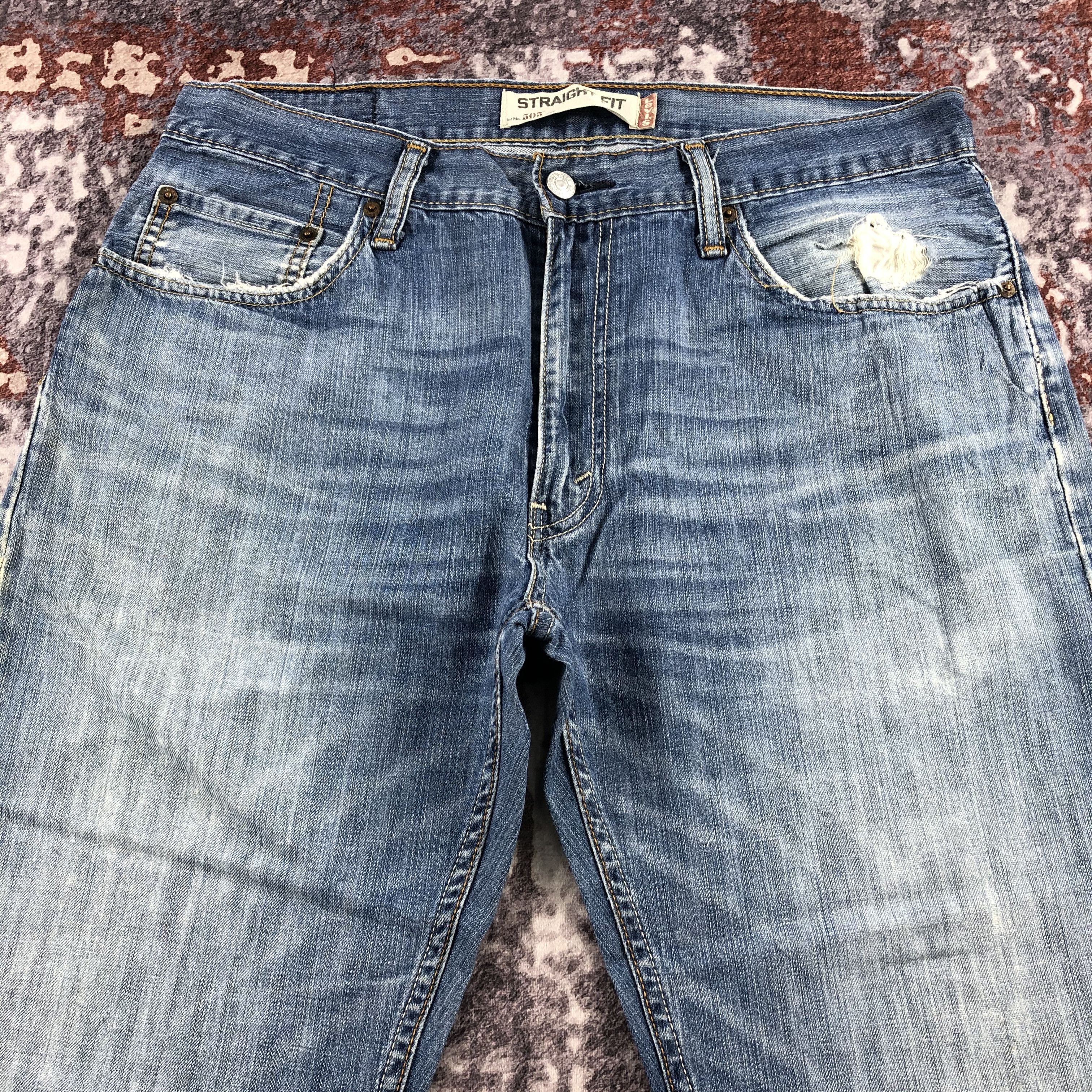 Levi's × Vintage Vintage Blue Wash Levis 505 Jeans-JM2459 Size US 35 - 3 Thumbnail