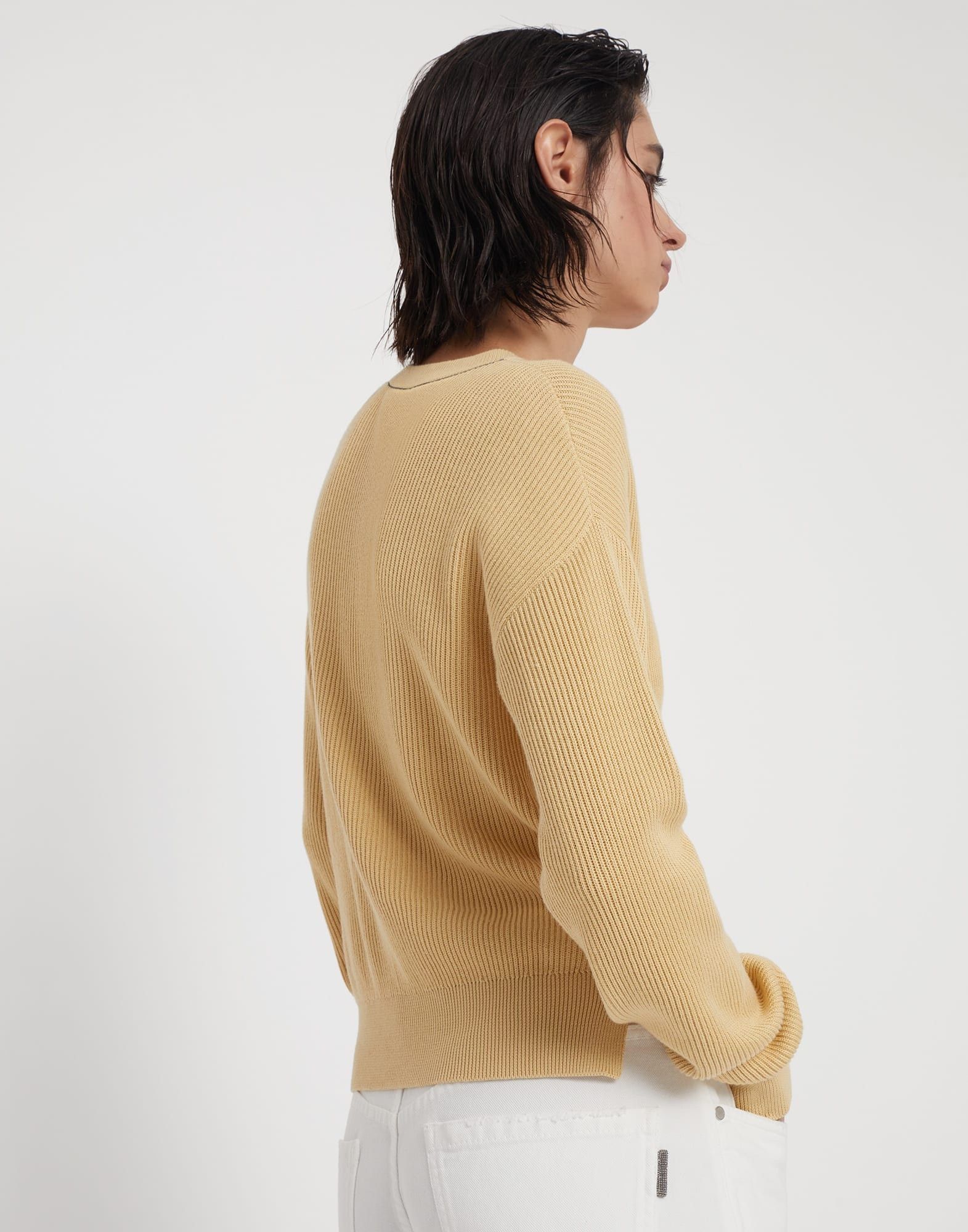 Brunello Cucinelli o1w1db10825 Sweater in Bright Yellow Size L / US 10 / IT 46 - 3 Thumbnail