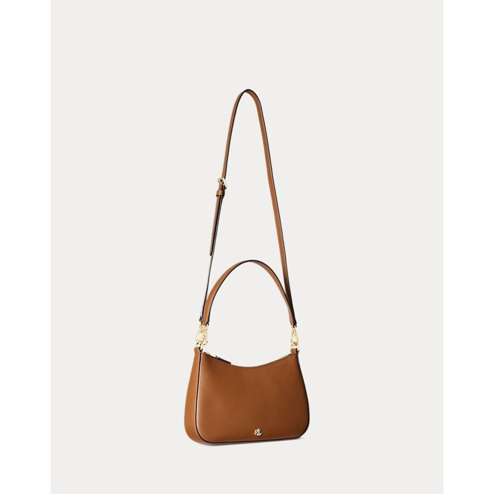 Lauren Ralph Lauren NWT Ralph Lauren Crosshatch Leather Medium Danni Bag Tan Size ONE SIZE - 4 Thumbnail
