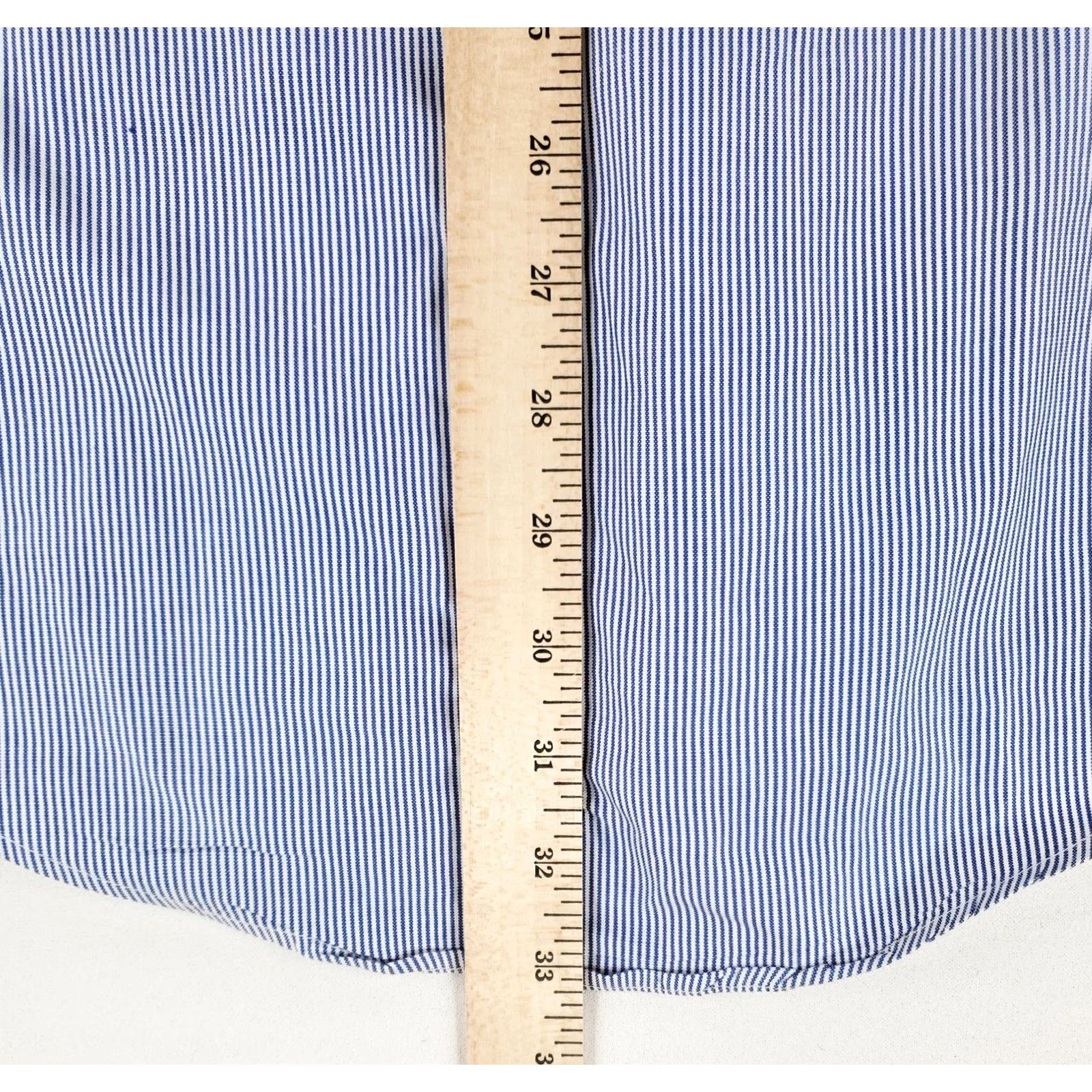 Brooks Brothers Brooks Brothers Shirt Button Down Made USA Blue White Striped 2XL 17.5-34 Mens Long Sleeve Regular Size US XXL / EU 58 / 5 - 5 Thumbnail