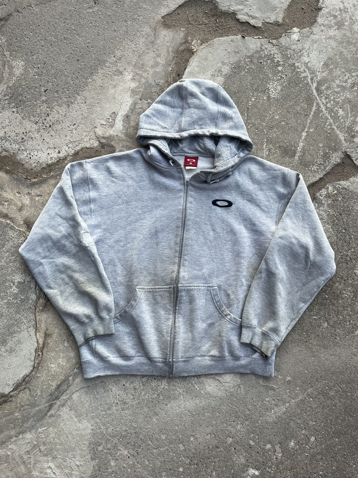 Oakley Vintage 2000s Oakley grey and black hoodie | Grailed