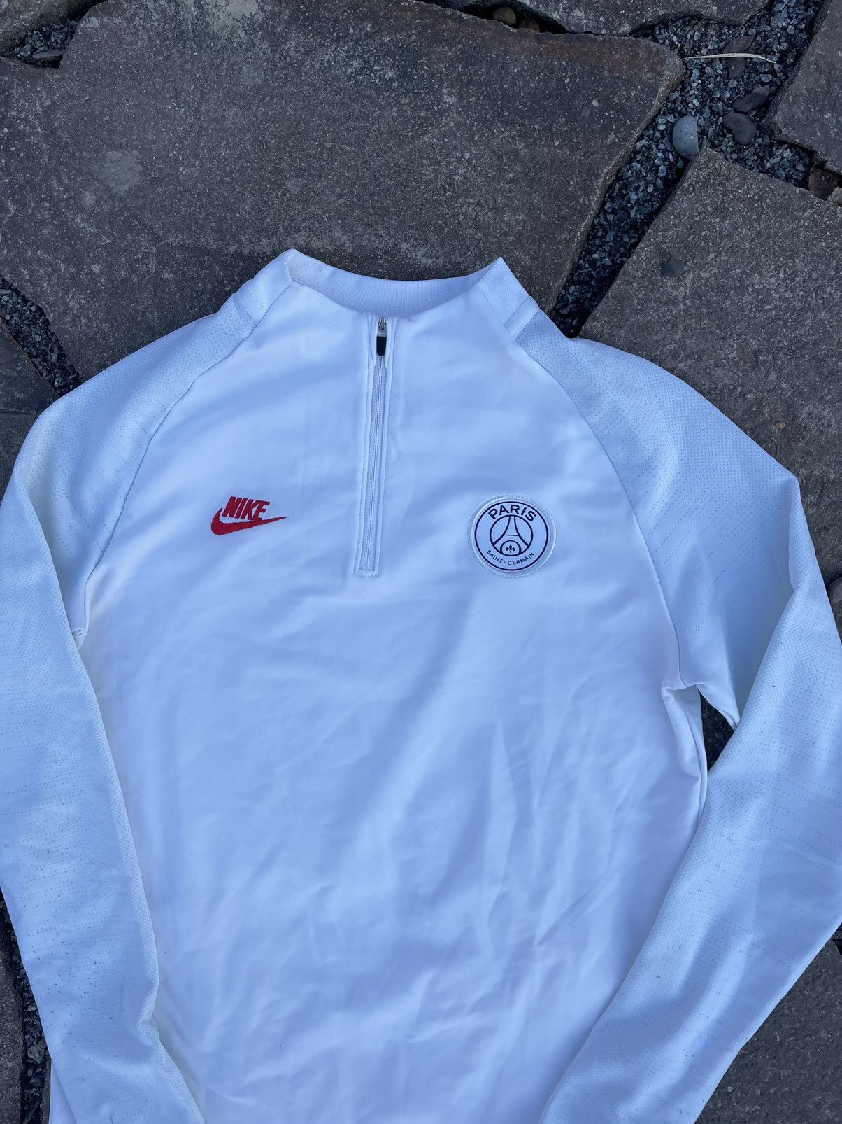 Nike 2019 Nike PSG drill white zip Long sleeve jersey Size US S / EU 44-46 / 1 - 5 Thumbnail