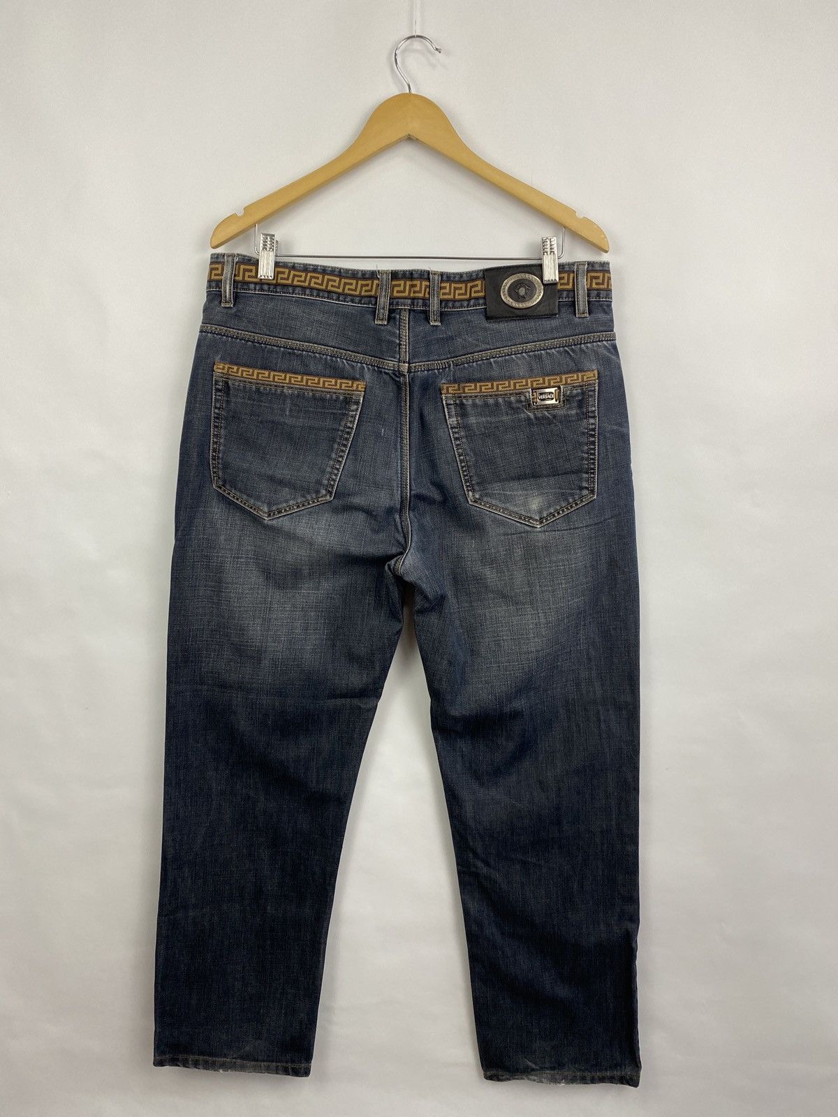 Versace 🇮🇹 Vintage 90s Versace Jeans Rare Retro Hype Y2K Size US 36 / EU 52 - 10 Thumbnail