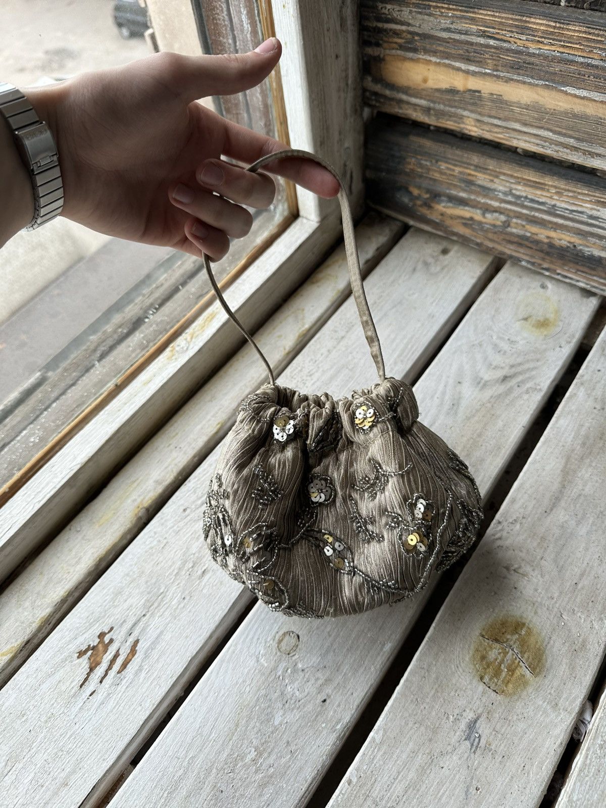 Other 🚨Y2K AVANT-GARDE 🚨mesh silver Japan style hand bag Y2K 90s Size ONE SIZE - 1 Thumbnail