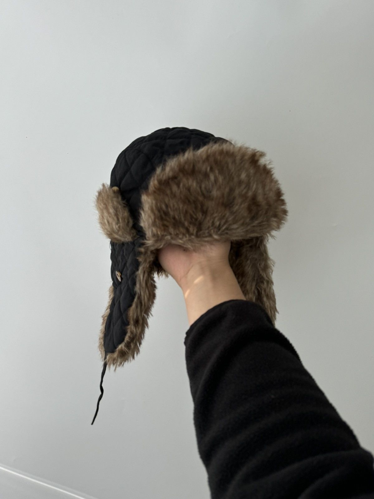 Japanese Brand Vintage Y2K fuzzy fur ushanka hat punk Japanese Size ONE SIZE - 8 Thumbnail