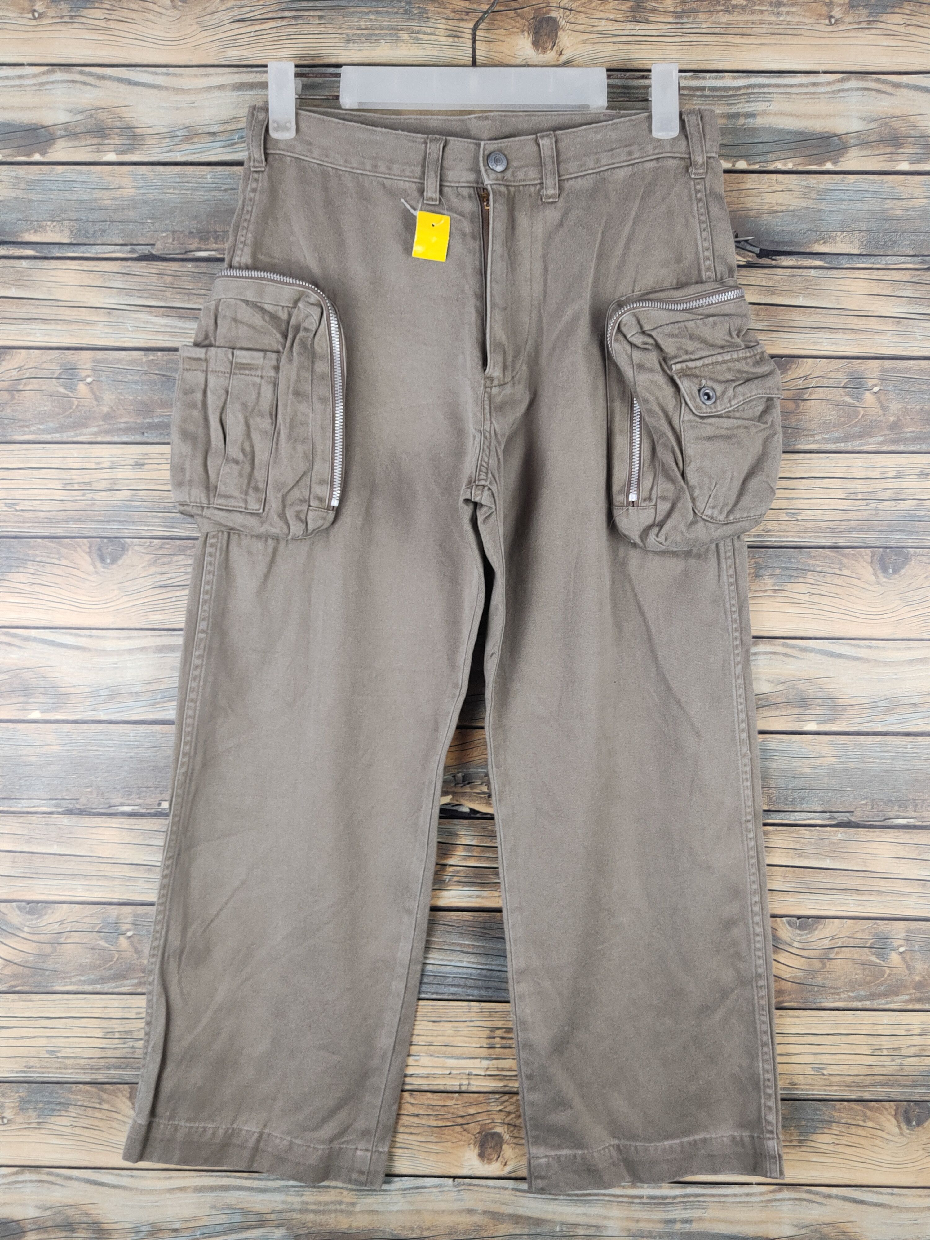 Japanese Brand DL Wallers Beige Multipocket Cargo Pants #2615 Size US 28 / EU 44 - 1 Thumbnail