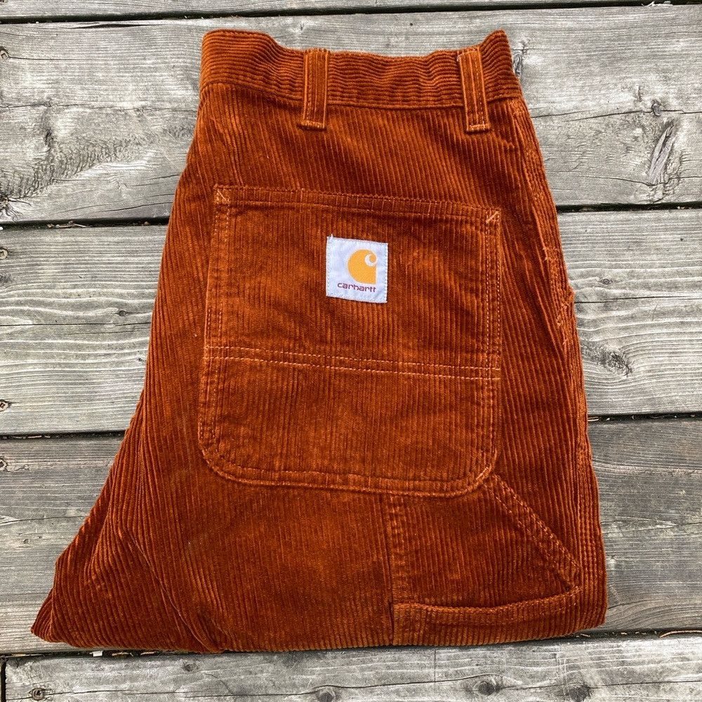 Carhartt Wip RARE Carhartt WIP Single Knee Corduroy Pants - Brandy Orang Size US 32 / EU 48 - 2 Thumbnail