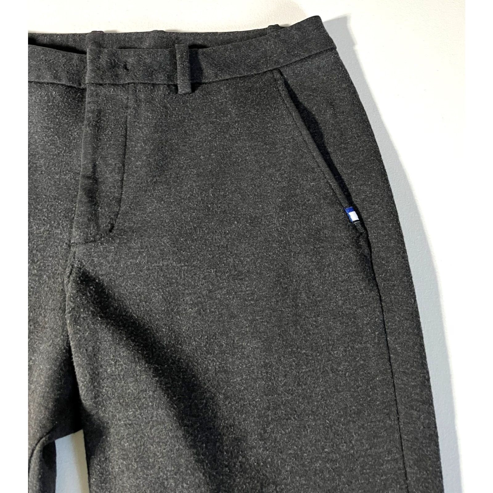 Vintage Kit and Ace Men's Chino Pants Rayon Blend Stretch Gray 34 Inseam 29.5 in Flat Front Belt Loops Casual City Preppy Mens Size US 34 / EU 50 - 7 Thumbnail