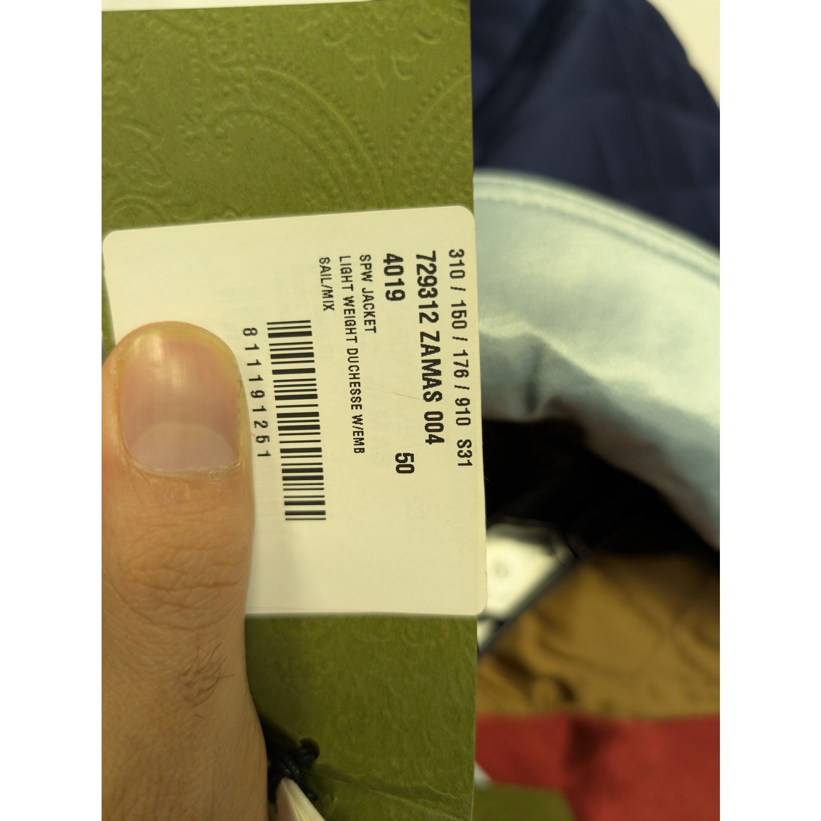 Gucci o1rshd1 Light Weight Duchesse SPW Jacket Shirt in Sail/Mix Size US M / EU 48-50 / 2 - 22 Thumbnail