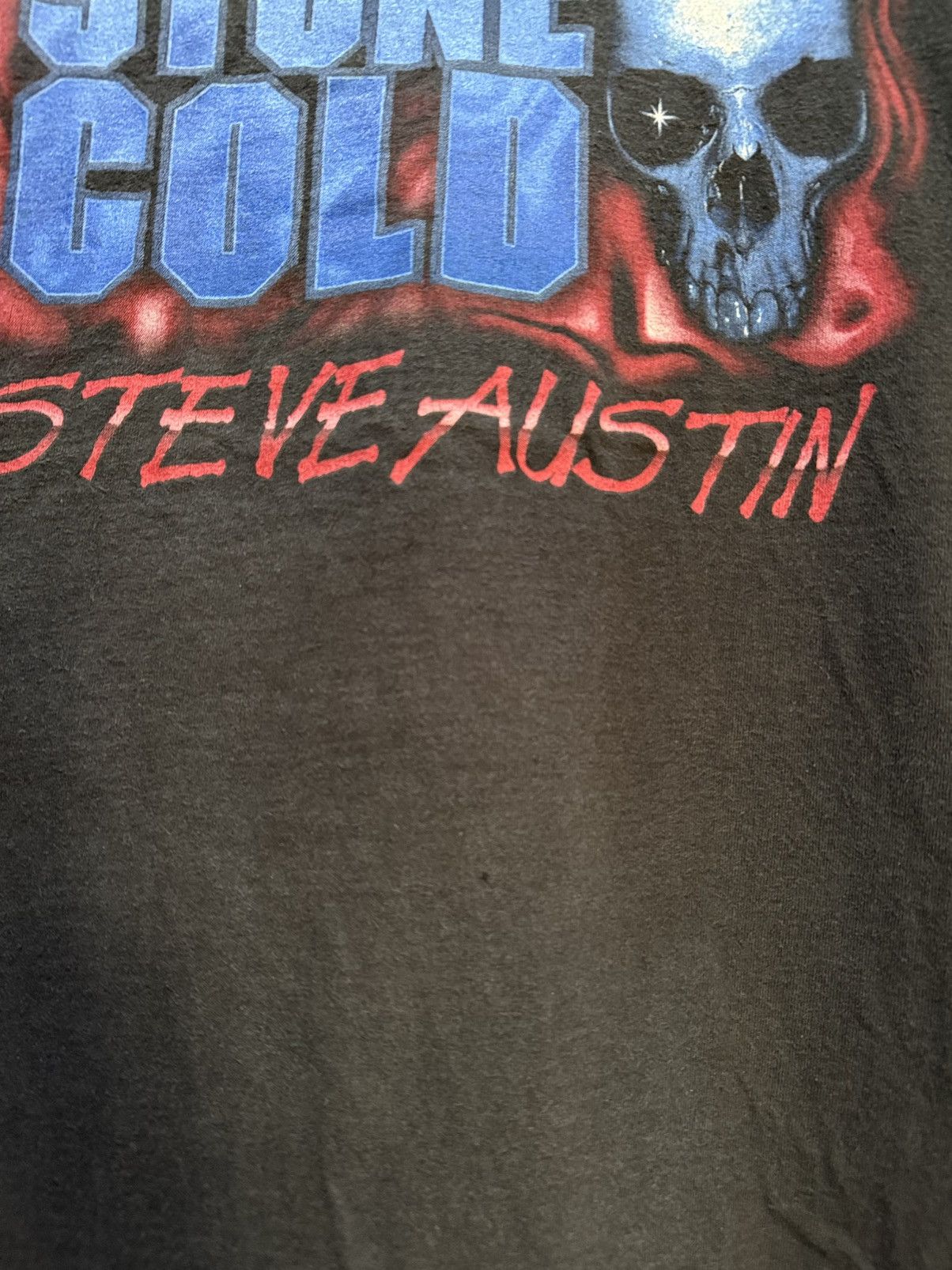 WWF Thrashed Vintage 90s Stone Cold Steve Austin Flame Sun Faded Size US XL / EU 56 / 4 - 8 Thumbnail