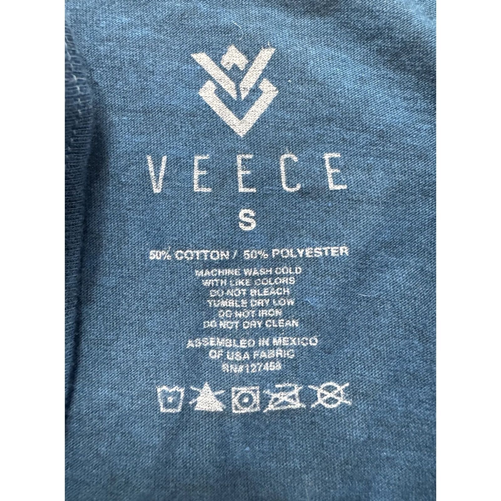 Vintage Veece Tank Top Mens Blue Graphic Print Sleeveless Pullover Regular Size S Casual Activewear Shirt Size US S / EU 44-46 / 1 - 5 Thumbnail