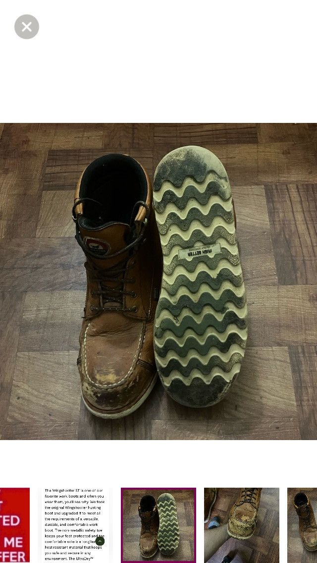Red Wing Red Wing Irish Setter Wingshot ST 6” Boot Size 12 Size US 12 / EU 45 - 9 Thumbnail