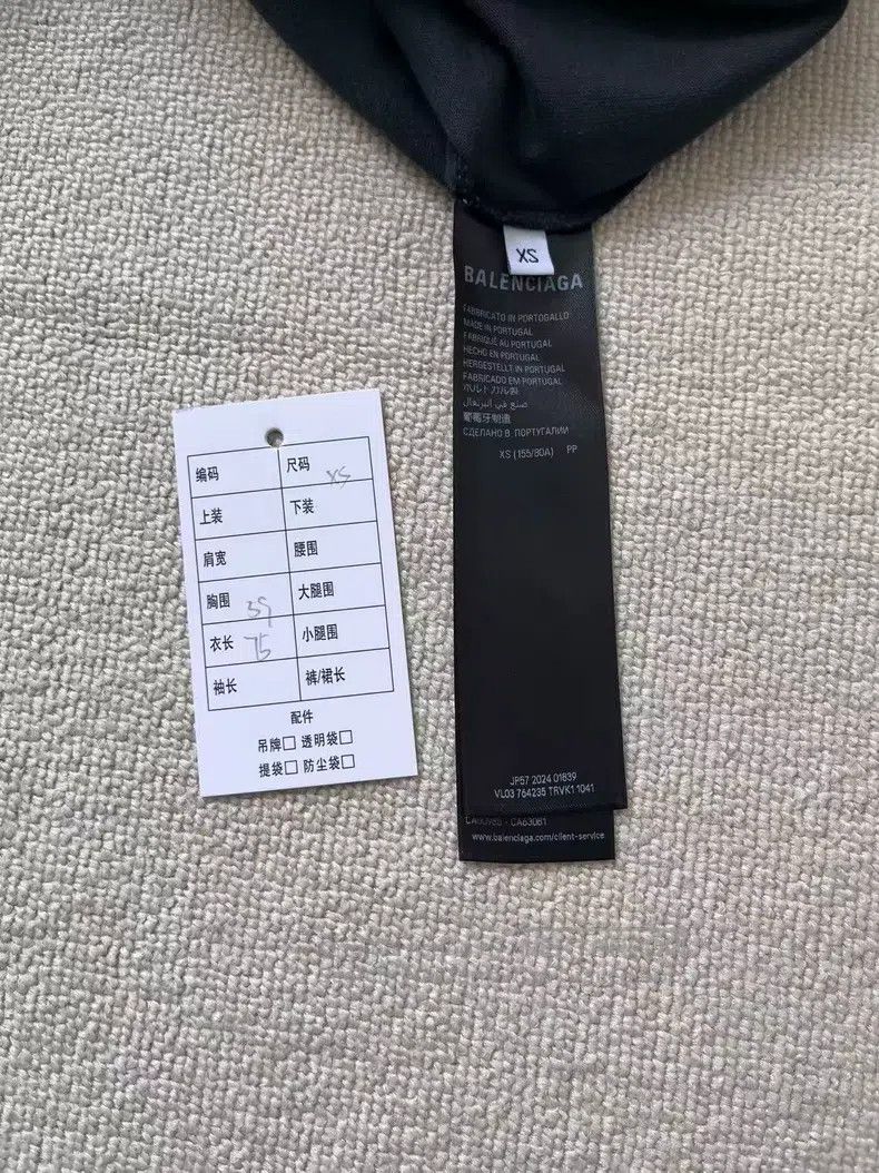 Balenciaga Balenciaga Logo Embroidered Crew Neck Short Sleeve T-Shirt Size US XS / EU 42 / 0 - 5 Thumbnail