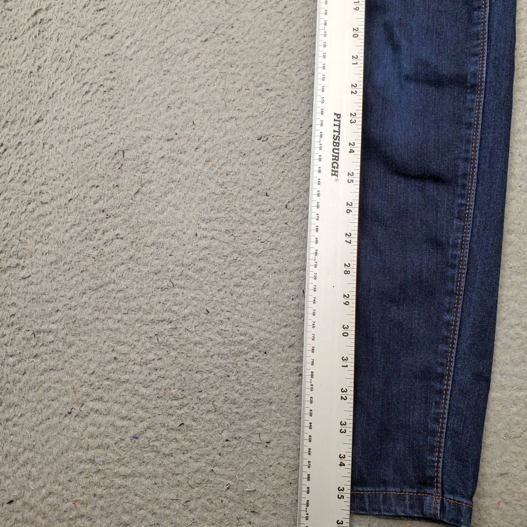 White House Black Market White House Black Market The Skimmer Jeans Womens 0 Blue Denim Stretch Ankle Zip Shirt? Size 25" / US 0 / IT 36 - 3 Thumbnail