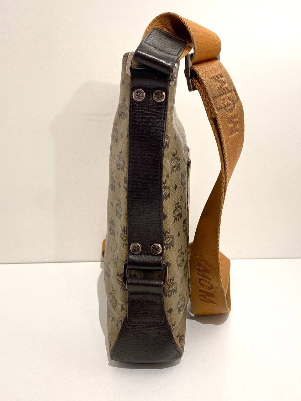 MCM MCM Logo Visetos Monogram Leather Cross Shoulder Bag Vintage Size ONE SIZE - 8 Thumbnail