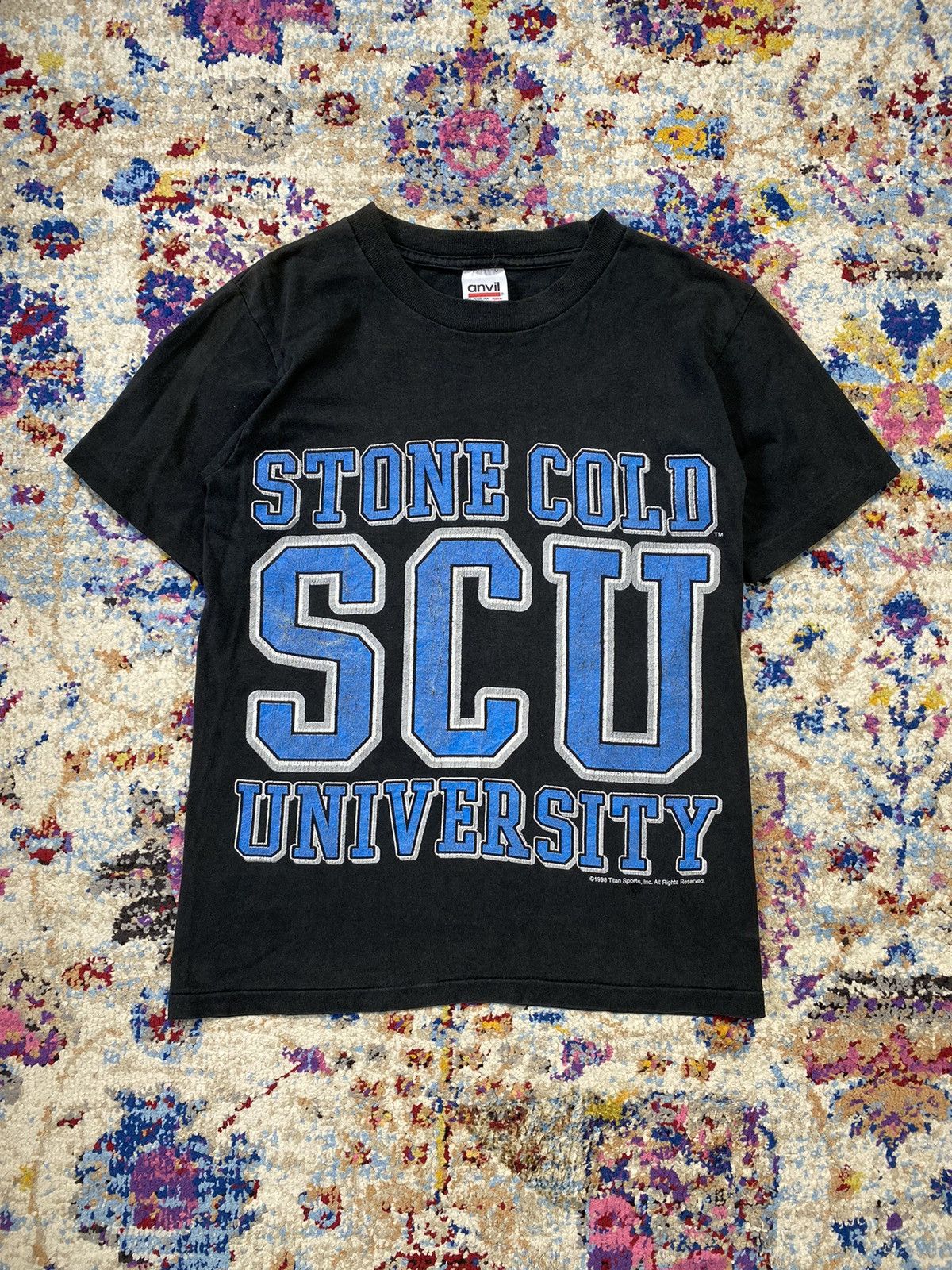 WWF 1998 WWF Stone Cold Steve Austin University Youth size Tees Size US XS / EU 42 / 0 - 1 Thumbnail