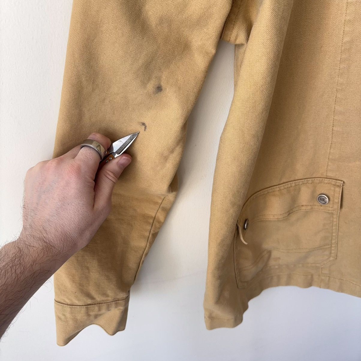 Polo Ralph Lauren Vintage Polo Jeans Co RL67 Canvas Chore Coat Workwear Size US L / EU 52-54 / 3 - 14 Thumbnail