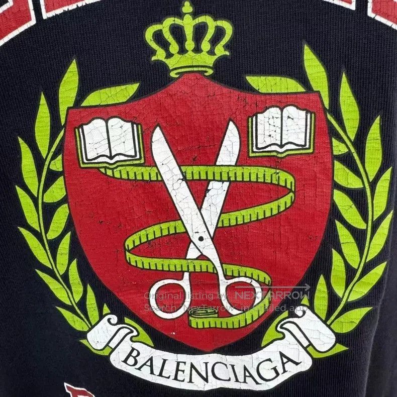 Balenciaga Balenciaga Scissors Wheat Logo T-shirt S. Size US S / EU 44-46 / 1 - 2 Thumbnail