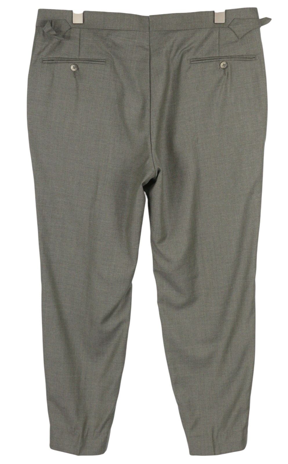Suitsupply VIGO ZC UK44R Grey Melange Wool Pleated Trousers 84340 Size 44R - 2 Thumbnail