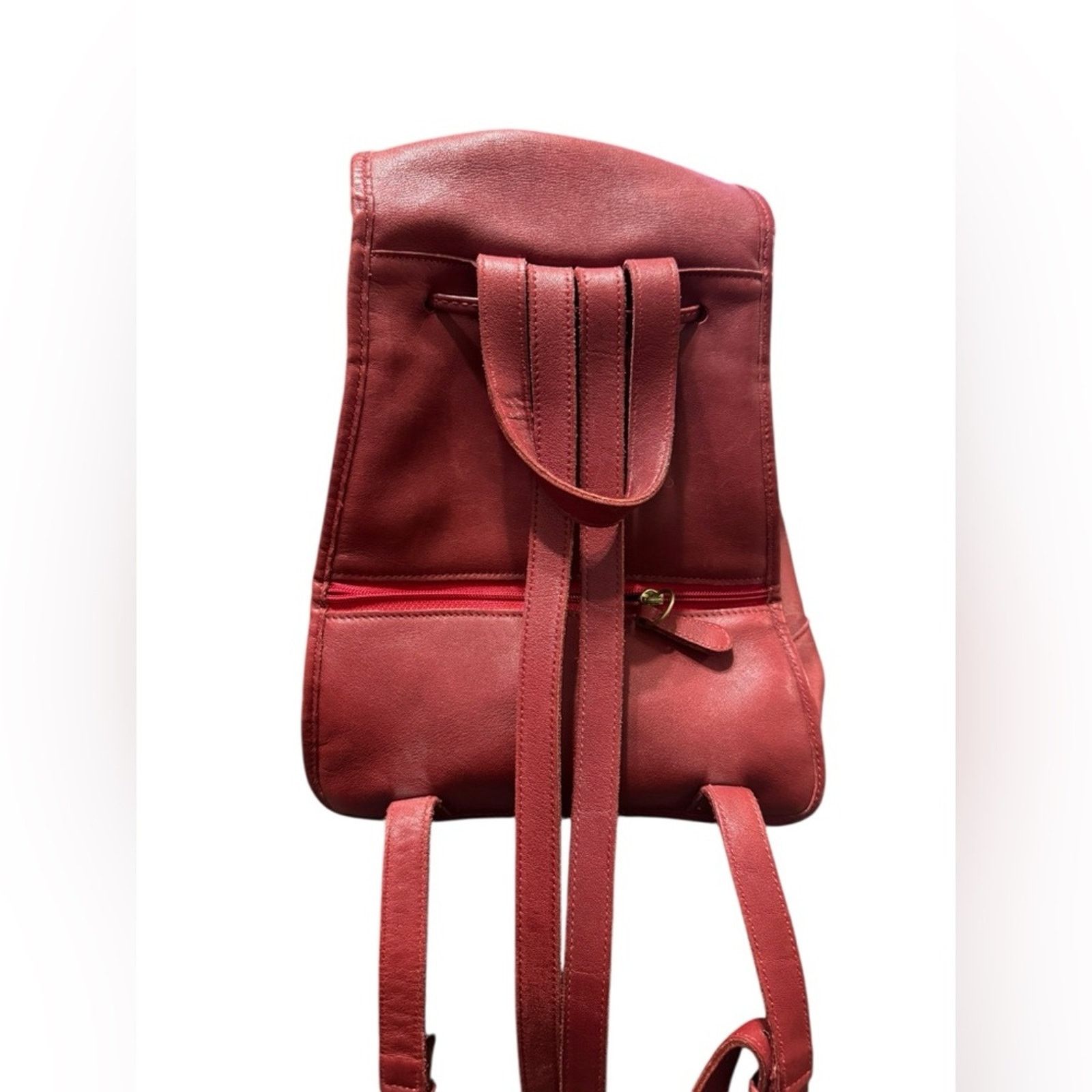 Coach VTG! Coach red leather daypack/back pack Size ONE SIZE - 5 Thumbnail