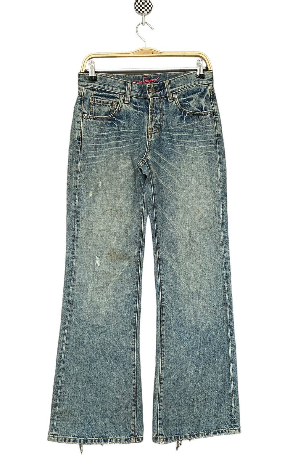 Vintage Japanese Brand Lois Crayon Flared Jeans 1990s