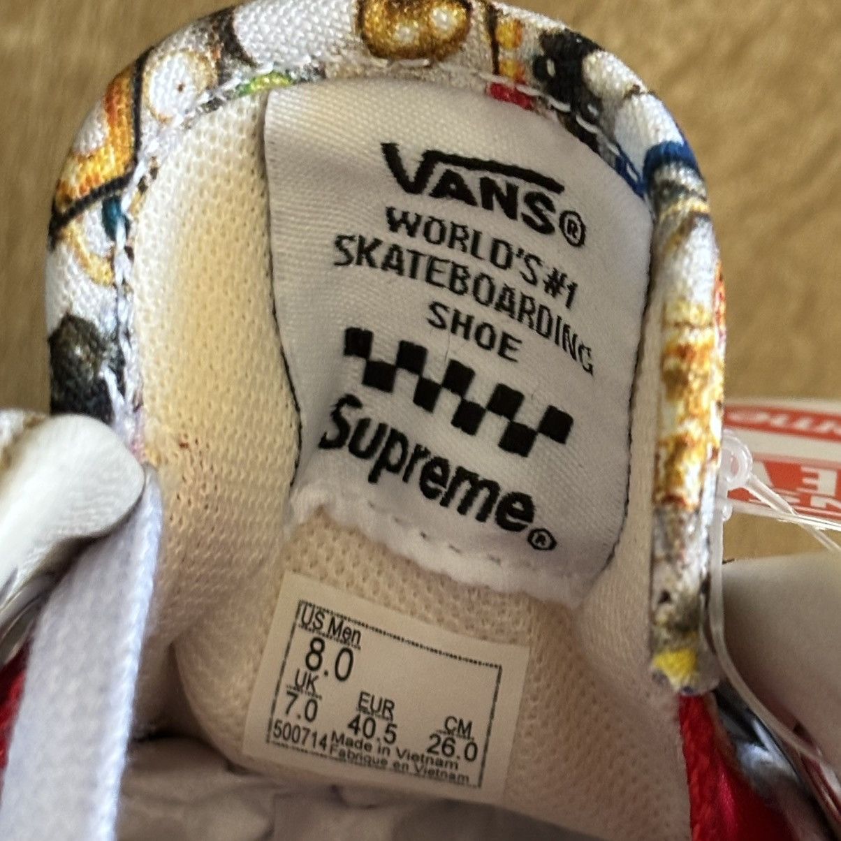 Supreme × Vans Supreme x Mike Kelley Vans Era White Size US 8 / EU 41 - 7 Thumbnail