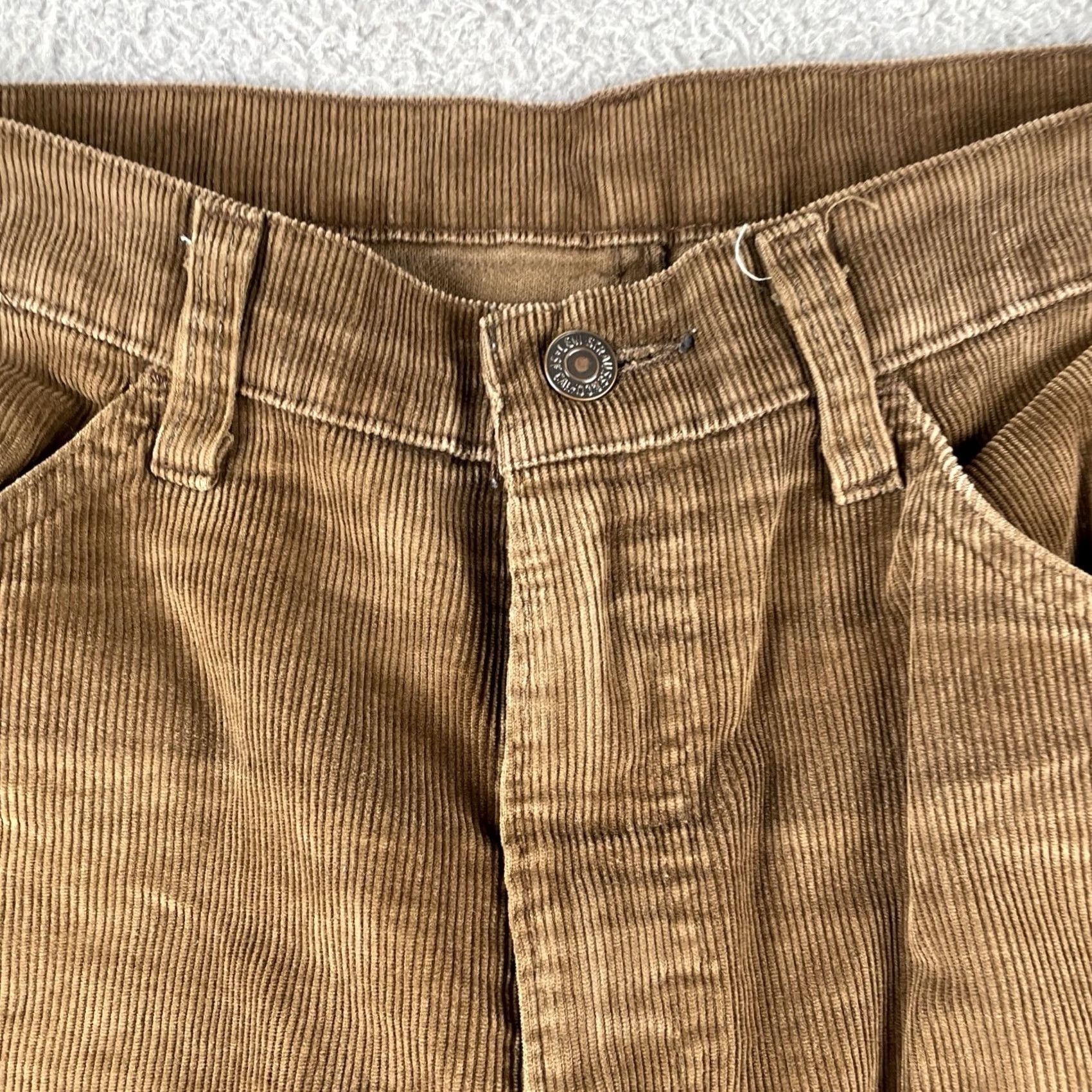 Levi's VINTAGE Levi’s Corduroy Pants Brown Mens 34x30 USA Straight Leg EUC Pants Size US 34 / EU 50 - 3 Thumbnail