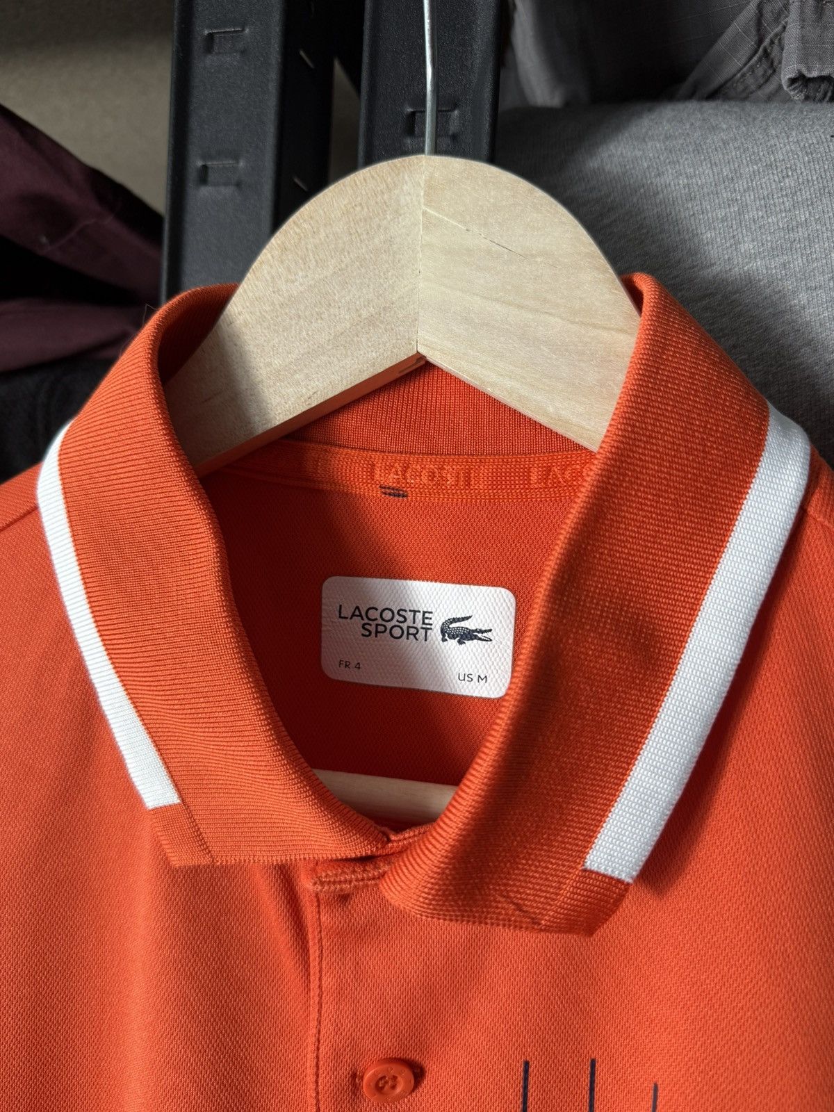 Lacoste Lacoste Sport Novak Djokovic Tennis Polo Shirt Orange Size M Size US M / EU 48-50 / 2 - 8 Thumbnail