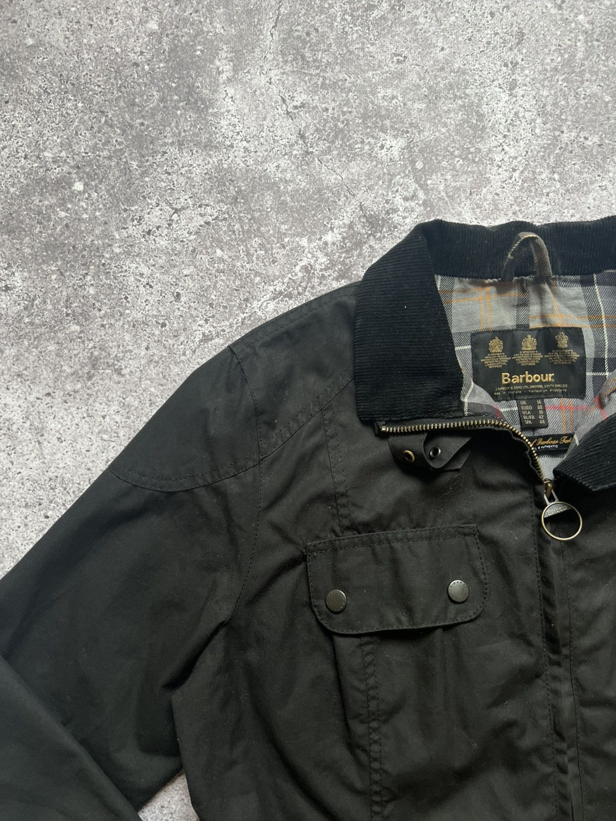 Barbour Barbour International Wax Jacket Waxed Cotton Size L / US 10 / IT 46 - 5 Thumbnail