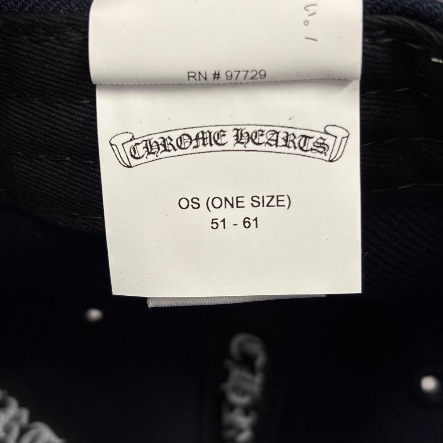 Chrome Hearts On Field Baseball Cap Dark Navy Size ONE SIZE - 10 Thumbnail