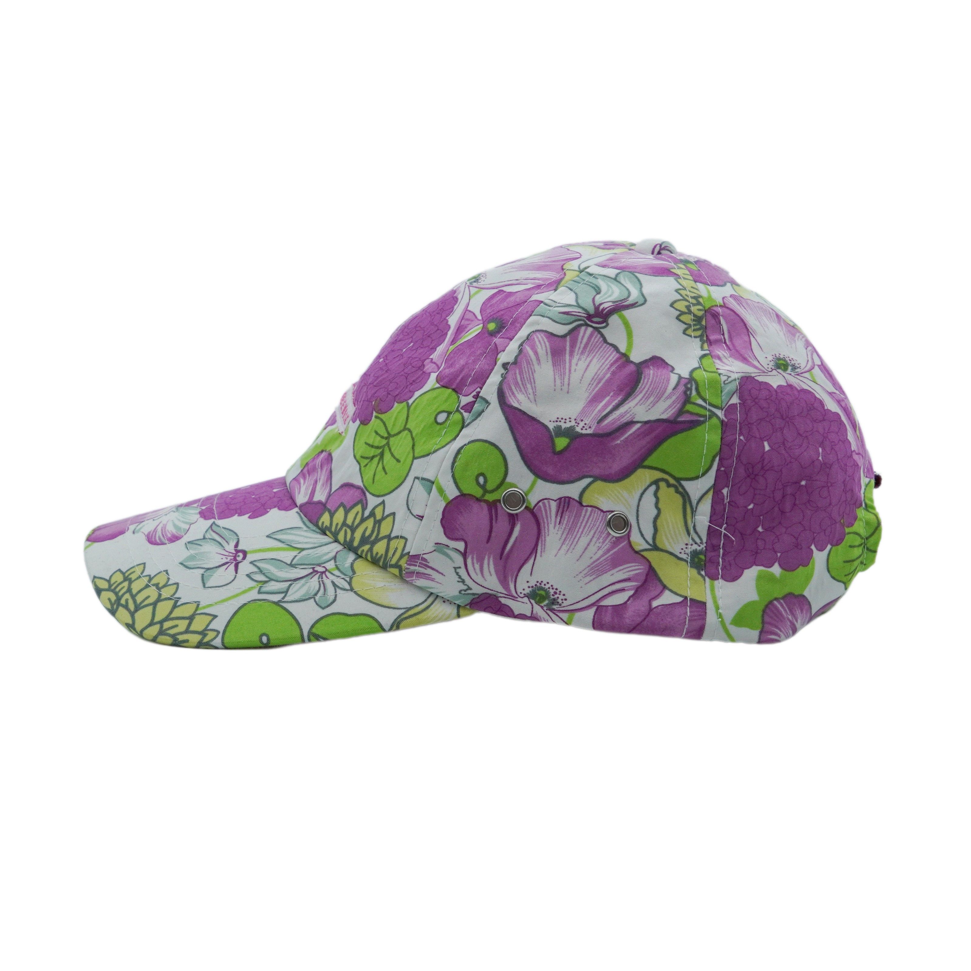 Burberry Burberry London Multicolor Floral Print Logo Baseball Cap Size ONE SIZE - 3 Thumbnail