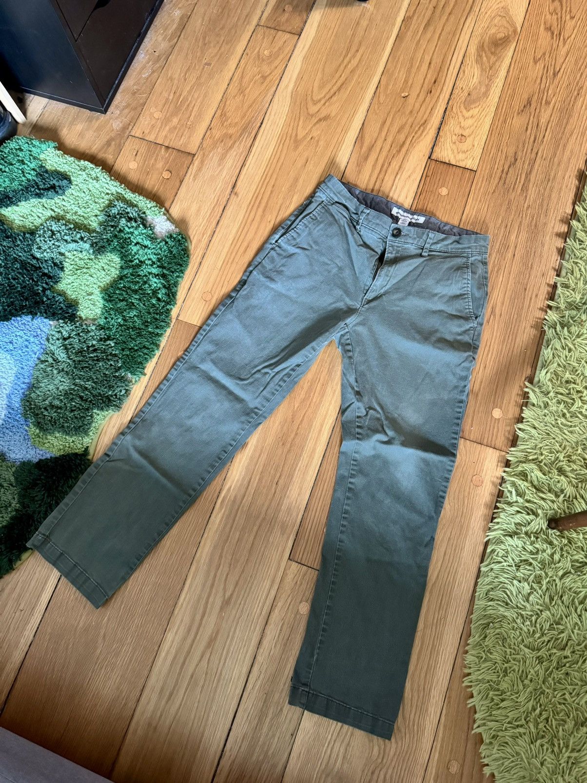 Vintage VINTAGE GREEN ARMY PANTS Size US 30 / EU 46 - 1 Thumbnail