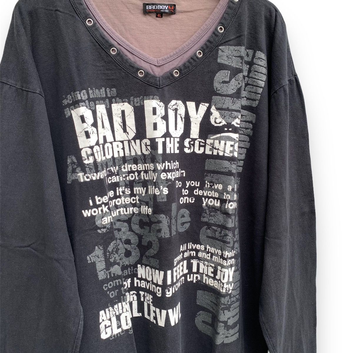 If Six Was Nine × Japanese Brand × Le Grande Bleu (L.G.B.) Bad boy longsleeave tshirt - ifsixwasnine lgb style Size US XL / EU 56 / 4 - 4 Thumbnail