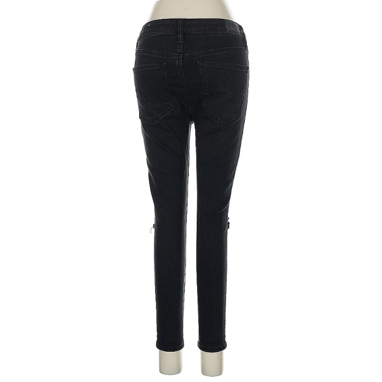 American Eagle Outfitters American Eagle Outfitters Black Skinny Leg Cut Jeans Size 6 Size 28" / US 6 / IT 42 - 3 Thumbnail
