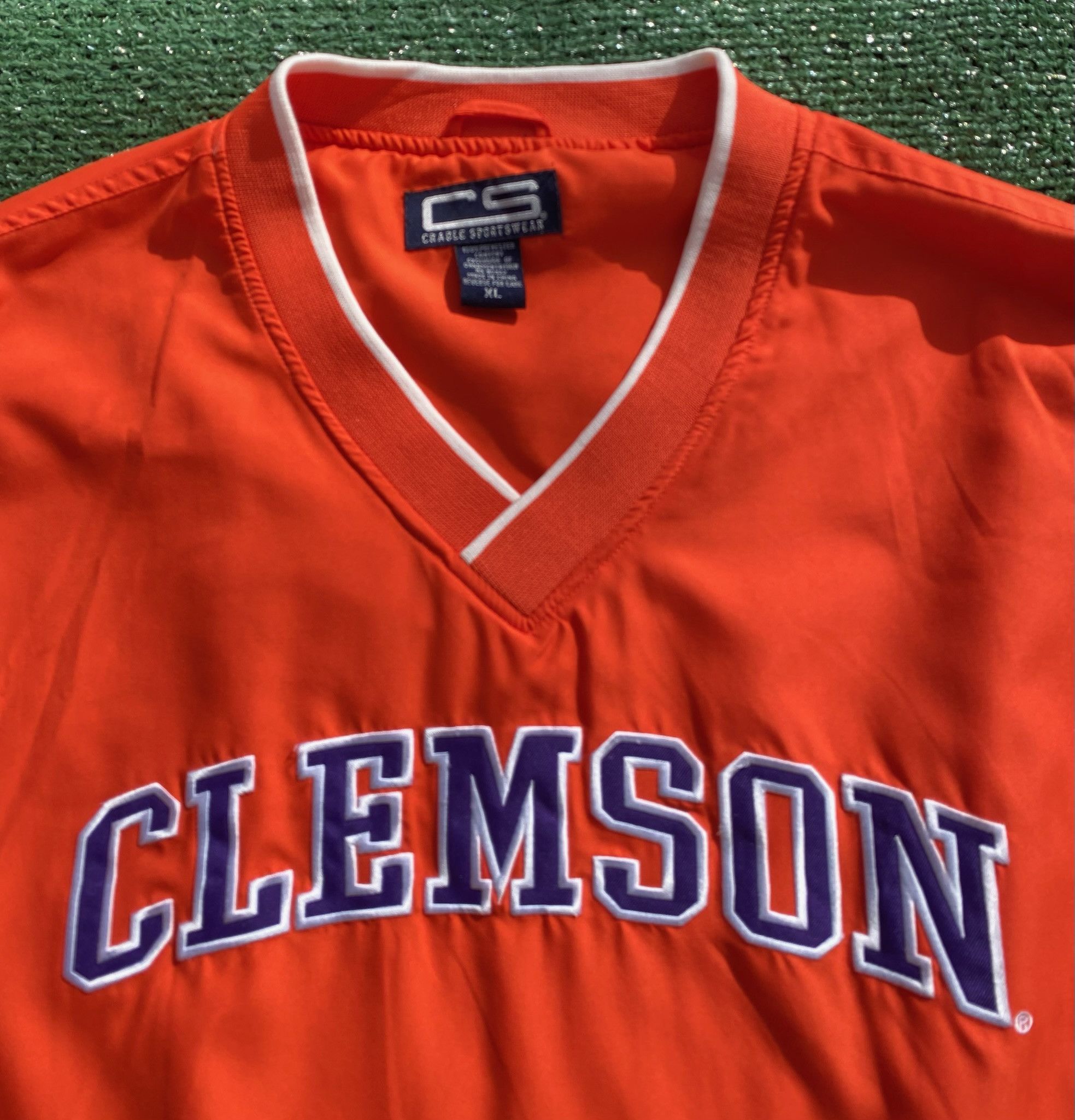 Other Y2K Clemson Tigers Embroidered Orange Pullover Jacket 2XL Size US XXL / EU 58 / 5 - 3 Thumbnail